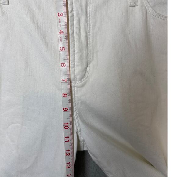 NYDJ White Denim Jeans Lift Tuck Technology Straight Cut Mid Rise Size 14 NWT - Picture 5 of 9